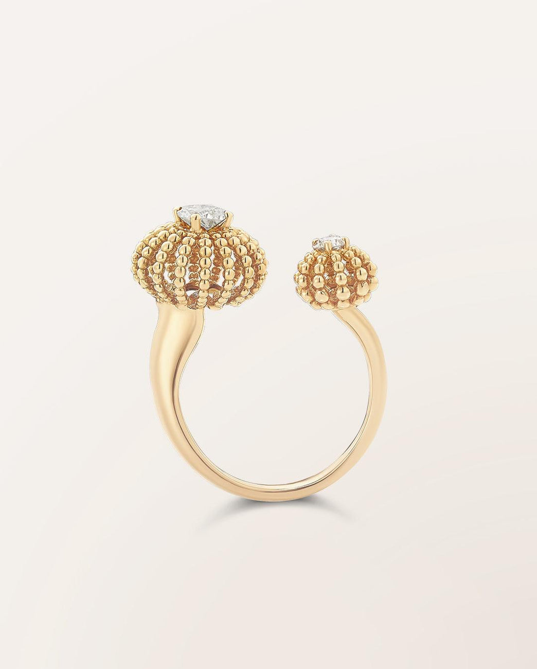 Bague Duo petit et mini Oursins - Barth Monte-Carlo