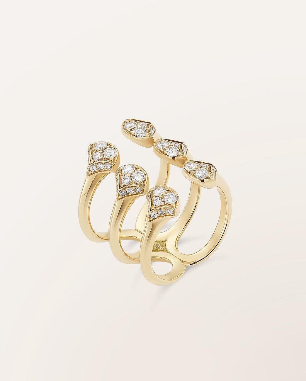 Bague trois anneaux Ocean Beauty grand modèle - Barth Monte-Carlo