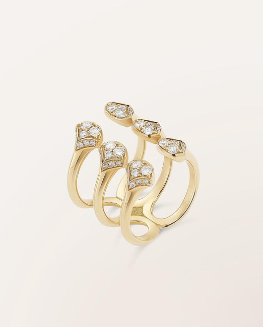 Bague trois anneaux Ocean Beauty grand modèle - Barth Monte-Carlo