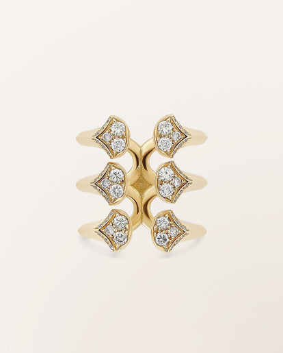 Bague trois anneaux Ocean Beauty grand modèle - Barth Monte-Carlo