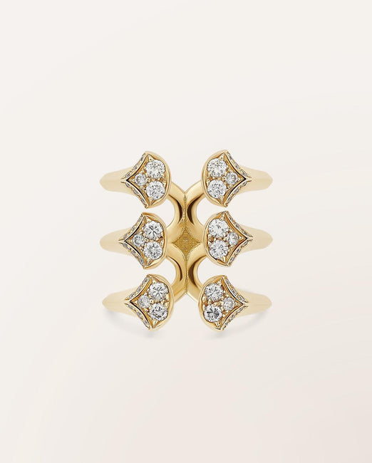 Bague trois anneaux Ocean Beauty grand modèle - Barth Monte-Carlo