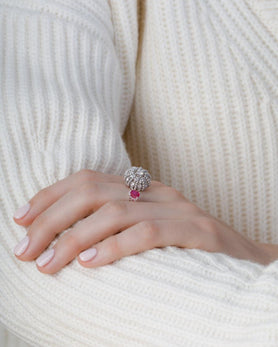 Bague Duo Oursin moyen modèle