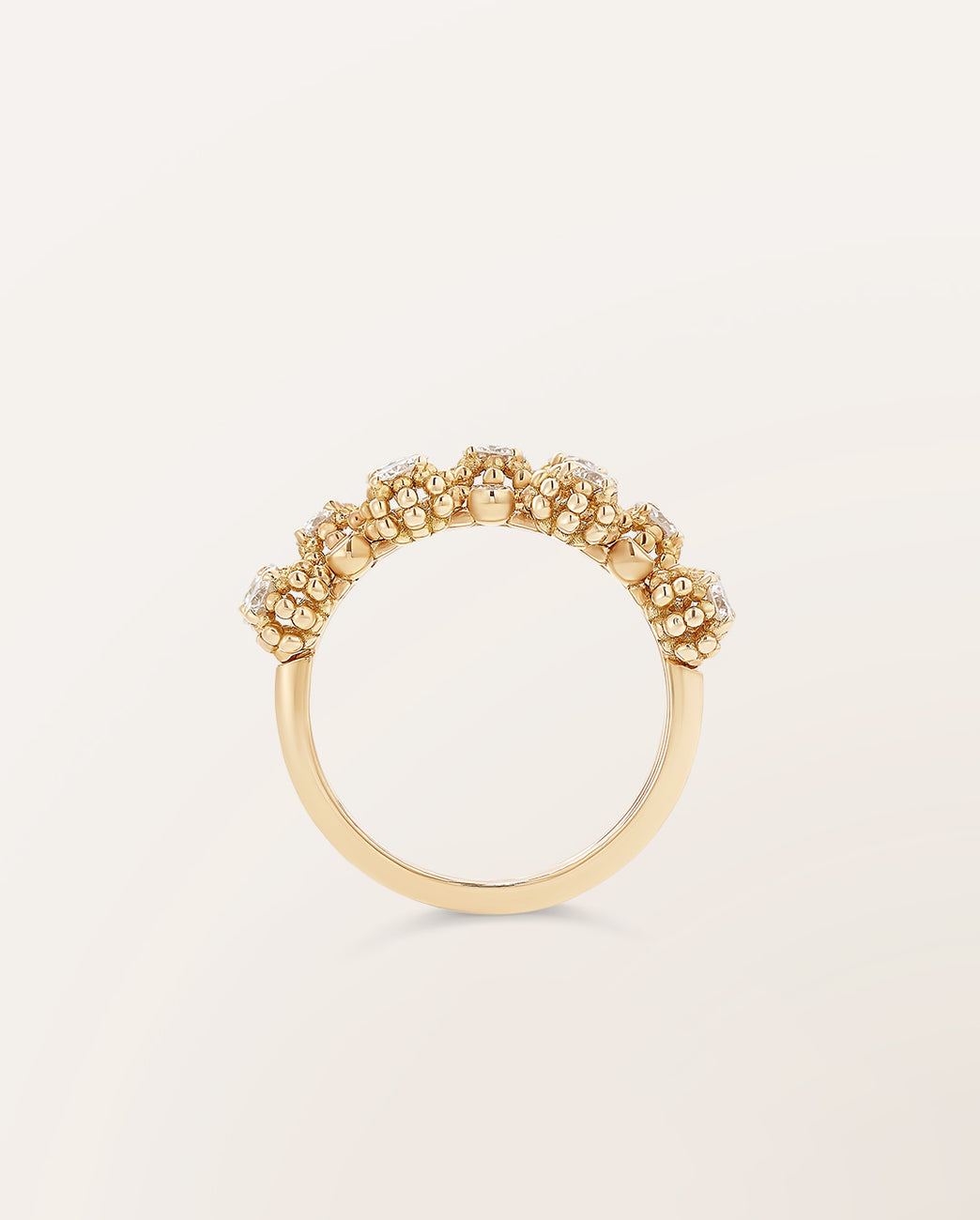 Bague trois anneaux micros Oursins - Barth Monte-Carlo