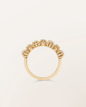 Bague trois anneaux micros Oursins