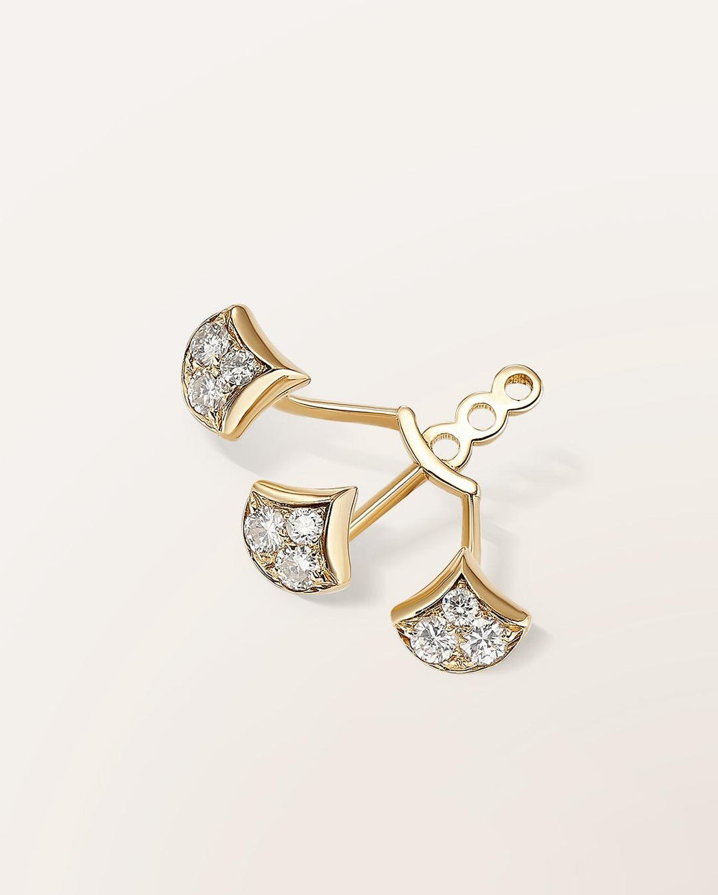 Motif mono oreille 3 écailles sous le lobe Ocean Beauty - Barth Monte-Carlo