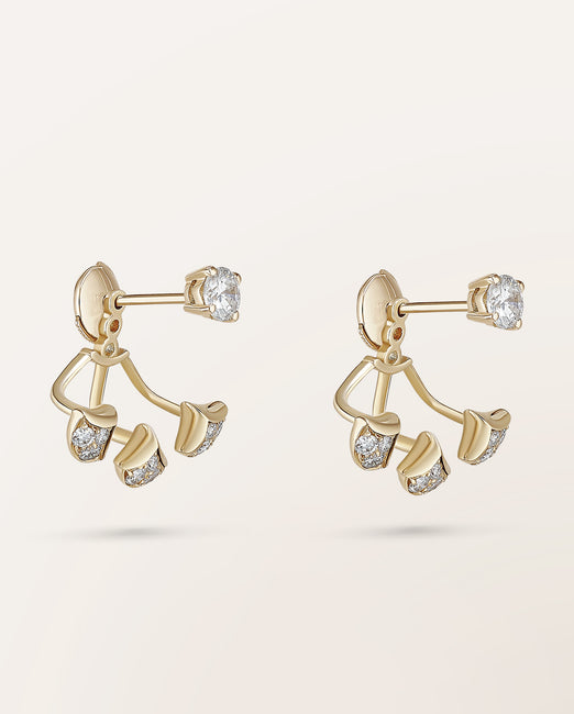 Motifs d'oreilles 3 écailles sous le lobe Ocean Beauty - Barth Monte-Carlo