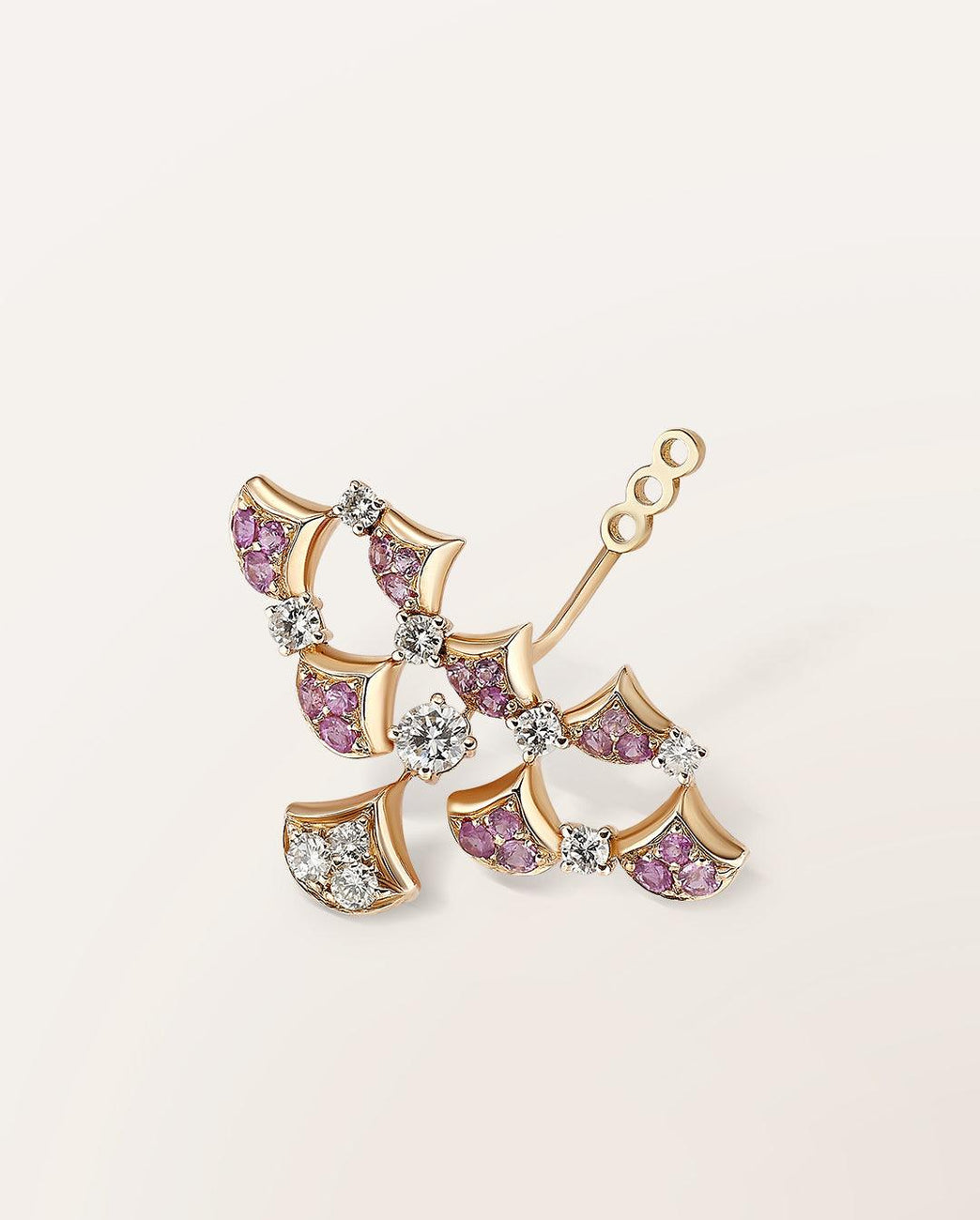 Motif mono oreille amovible Ocean Beauty éventail - Barth Monte-Carlo