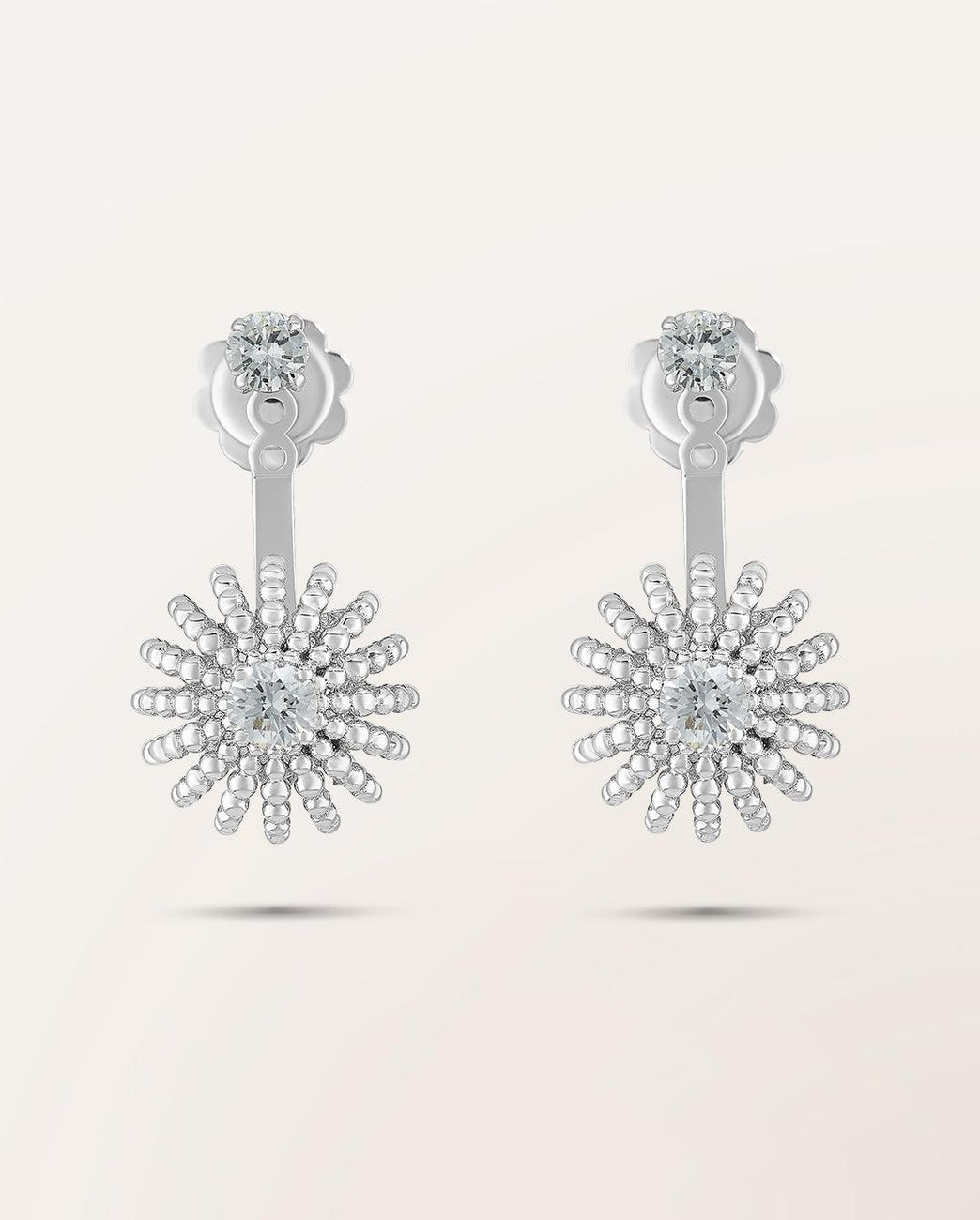 Boucles d'oreilles amovibles diamants Oursin - Barth Monte-Carlo