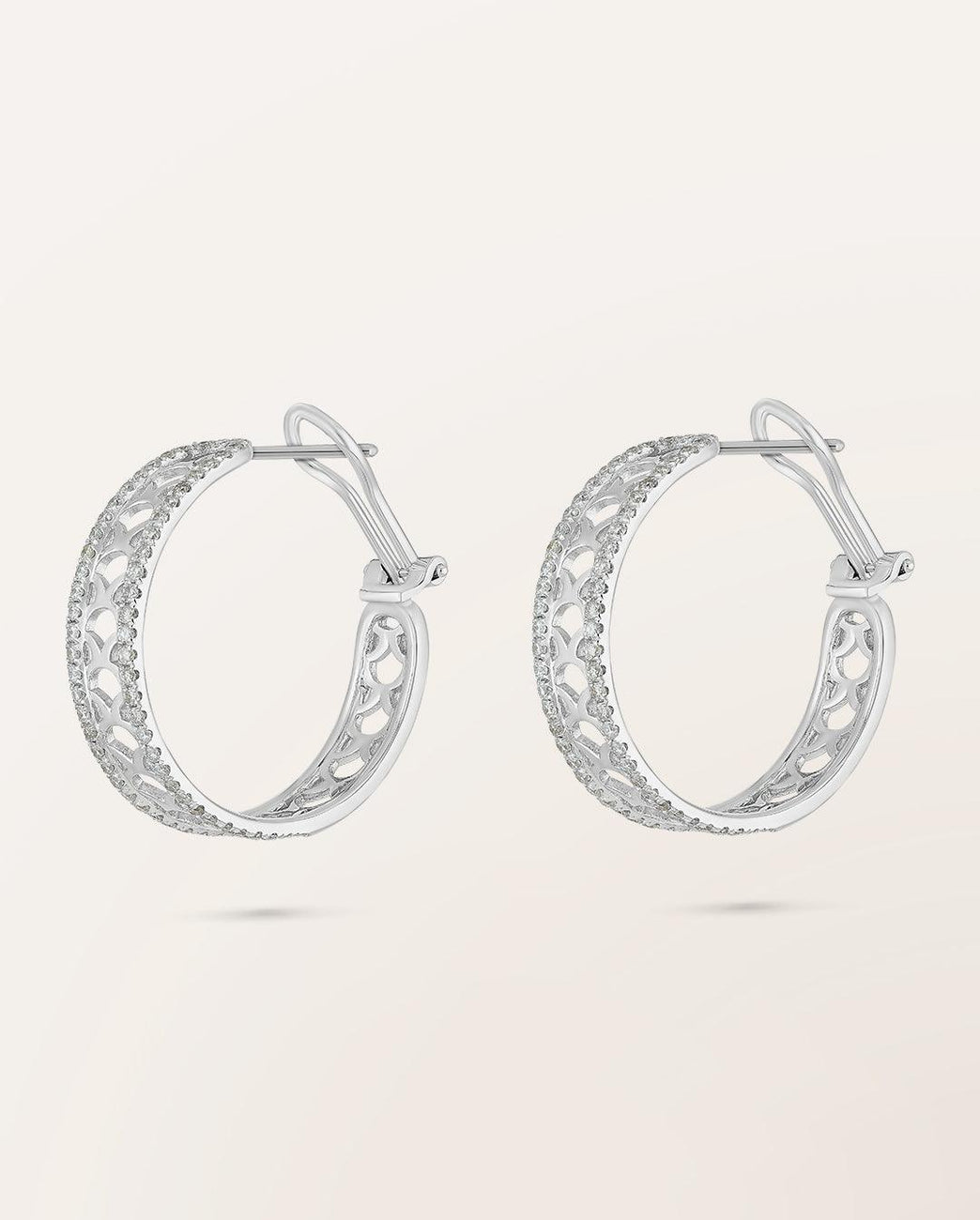 Boucles d'oreilles créoles grand modèle - Barth Monte-Carlo