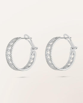 Boucles d'oreilles créoles grand modèle