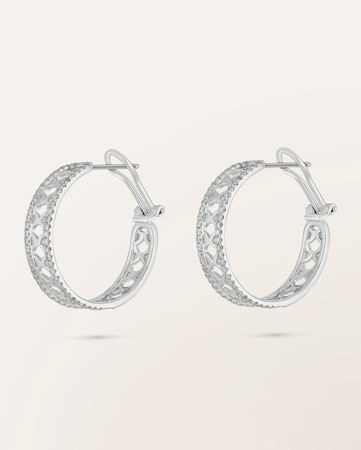 Boucles d'oreilles créoles grand modèle - Barth Monte-Carlo