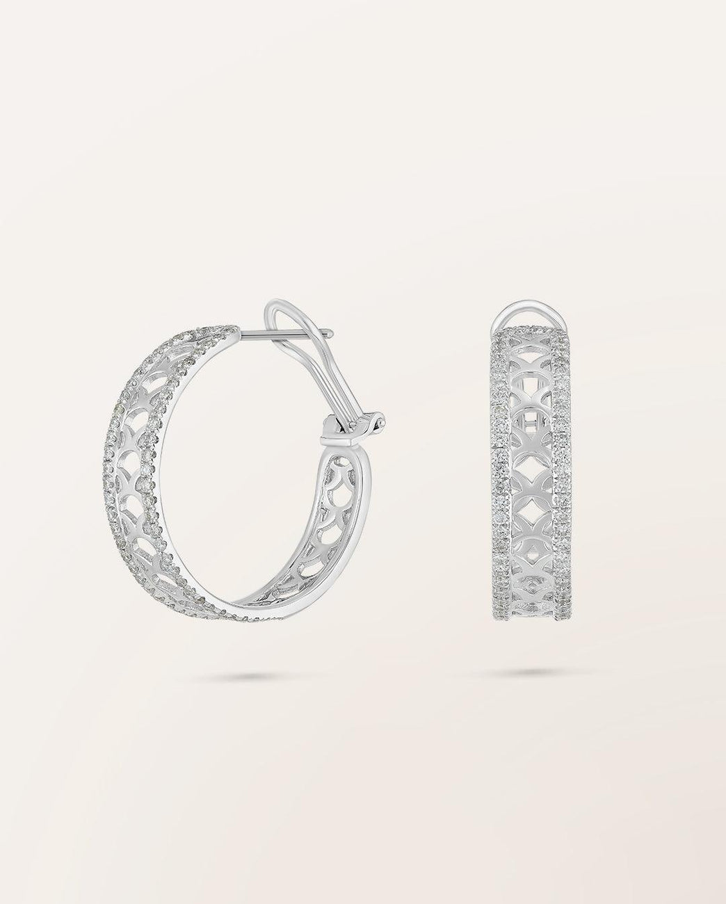 Boucles d'oreilles créoles grand modèle - Barth Monte-Carlo