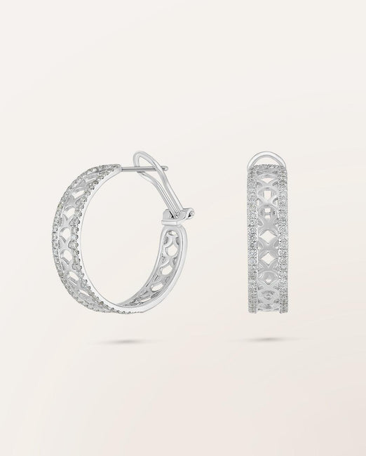 Boucles d'oreilles créoles grand modèle - Barth Monte-Carlo