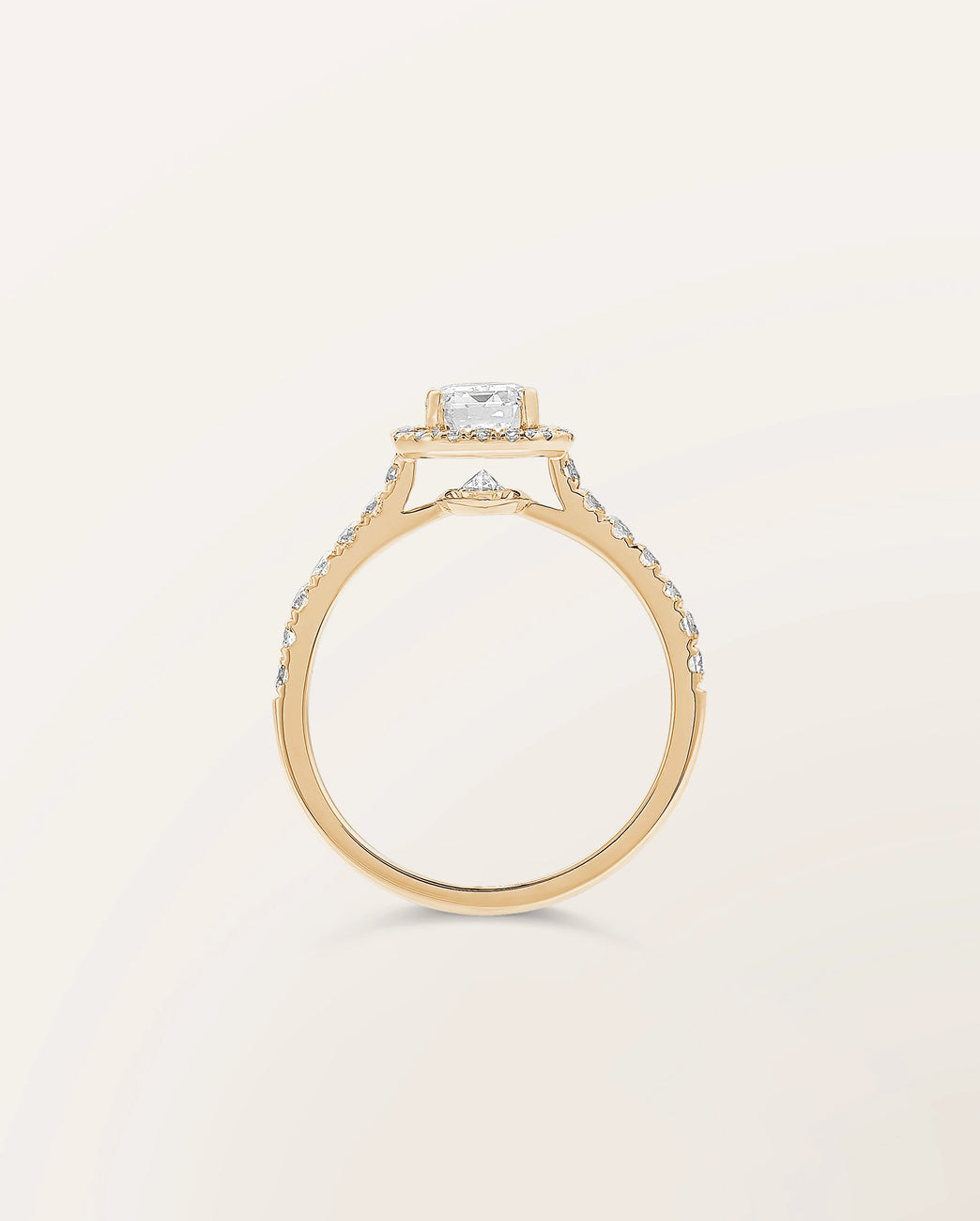 Bague Étincelle 1 ct taille émeraude