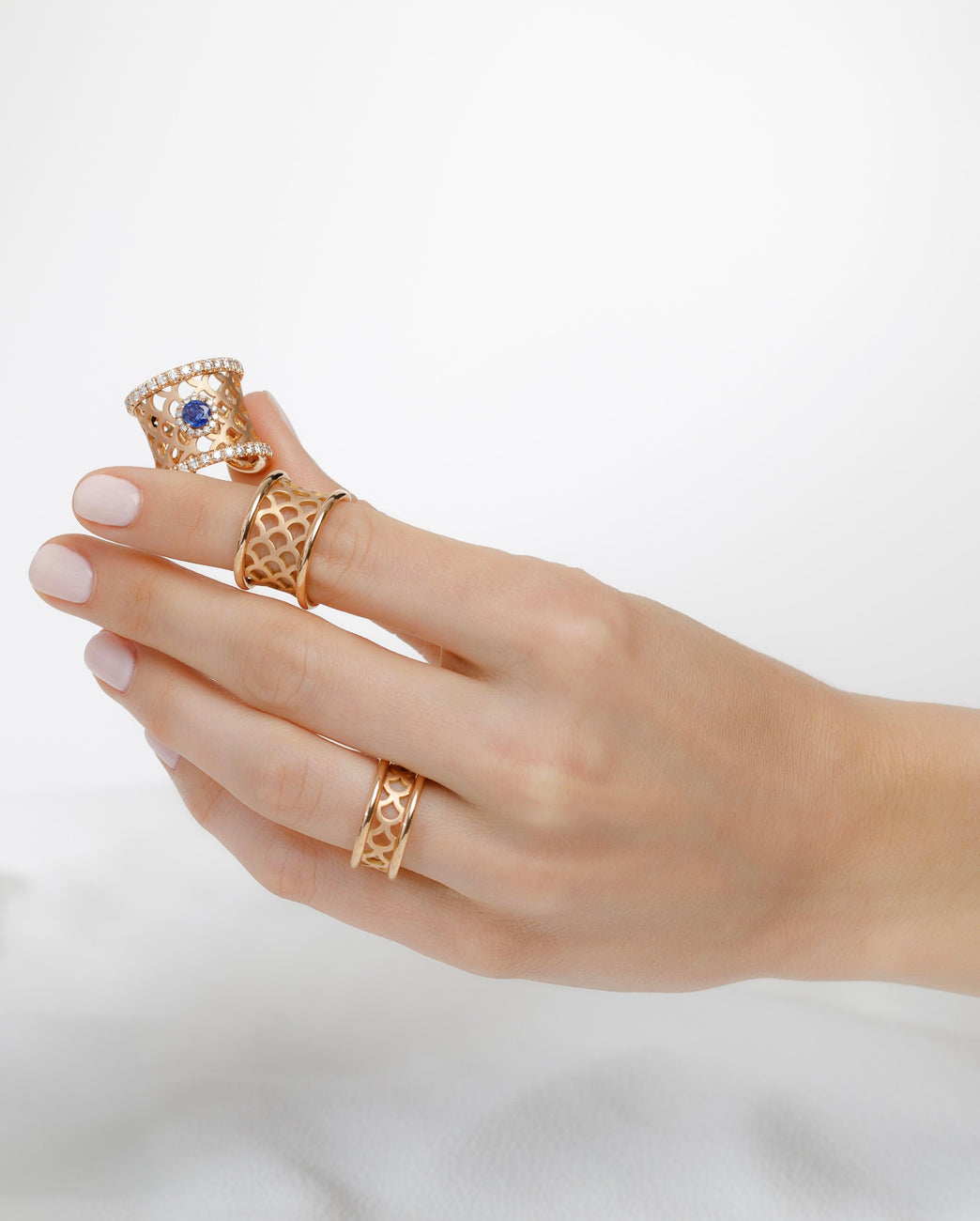 Bague Ecailles moyen modèle - Barth Monte-Carlo