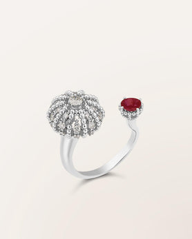 Bague Duo Oursin moyen modèle
