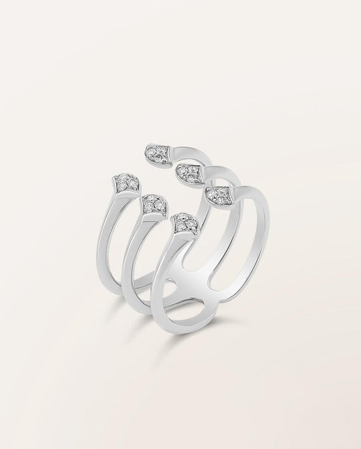 Bague trois anneaux Ocean Beauty petit modèle - Barth Monte-Carlo